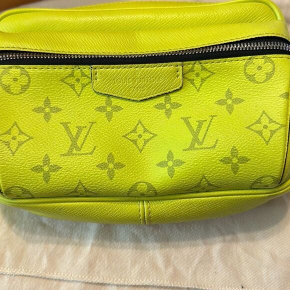 Louis Vuitton Women's Taigarama Coated Canvas Outdoor Monogram Bum Bag Yellow OS - Picture 3 of 15